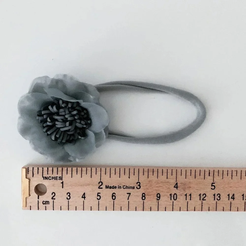 NWT - Pretty Baby & Toddler Girls Headband Flower Bohemian Soft Nylon Hair Band